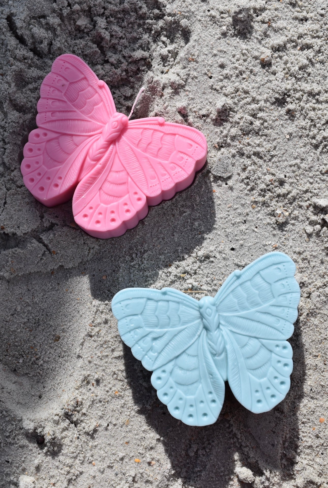 Pink Butterfly Candle