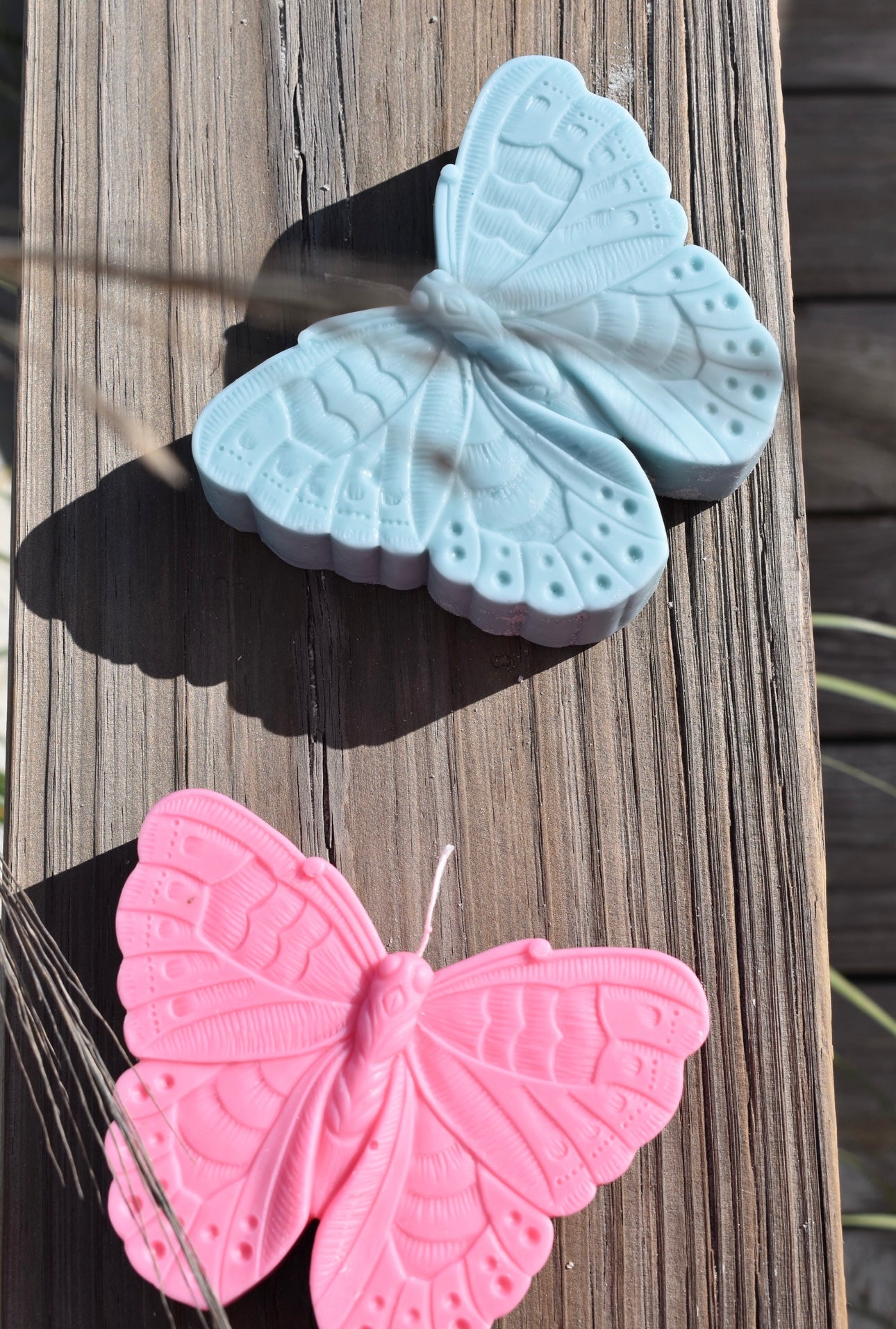 Pink Butterfly Candle