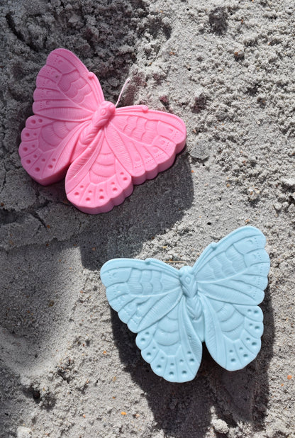 Pink Butterfly Candle