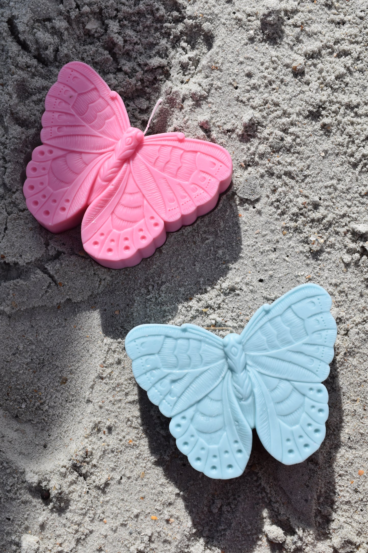 Blue Butterfly Candle