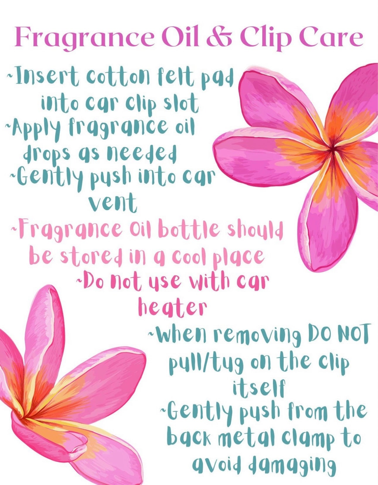 Plumeria Car Vent Freshener & Fragrance Oil